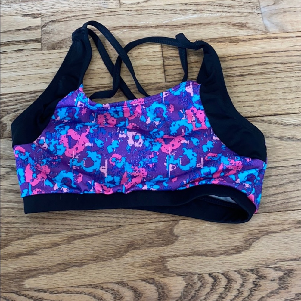 sports bra with crisscross back